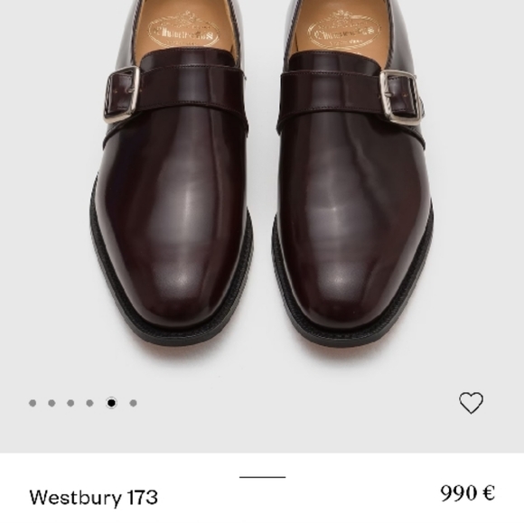 Church's Burgundy Polished Binder Monk Strap Shoes - Picture 4 of 12